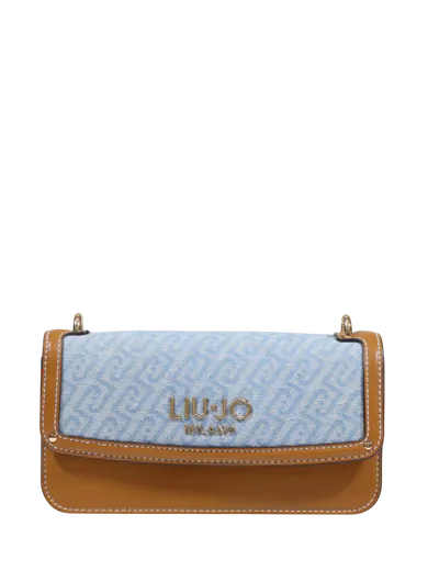 Mala de Tiracolo East/West Bege/Azul