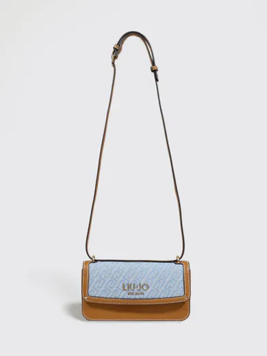 Mala de Tiracolo East/West Bege/Azul