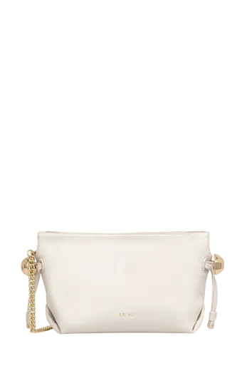 Mala de Ombro com corrente Creme