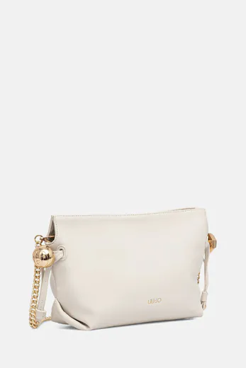 Mala de Ombro com corrente Creme