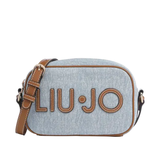 Mala de Tiracolo Logo Azul Ganga/Castanha