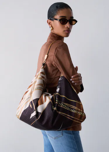 Mala Shopper Média Castanha