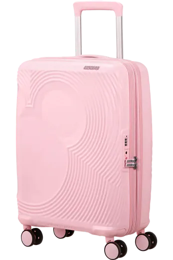 Mala de Cabine 55cm Expansível 4 Rodas Mickey Rosa Pastel