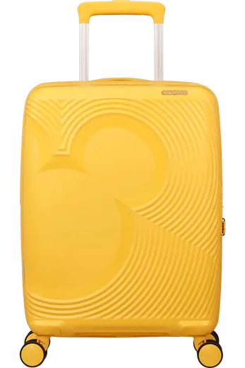 Mala de Cabine 55cm Expansível 4 Rodas Mickey Flor Amarela