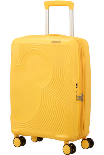 Mala de Cabine 55cm Expansível 4 Rodas Mickey Flor Amarela