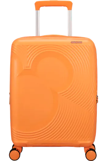 Mala de Cabine 55cm Expansível 4 Rodas Mickey Pêssego Laranja