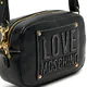 Mala de Tiracolo Camera Logo com tachas Preta - Love Moschino | Mala de Tiracolo Logo com tachas Preta | MissCath