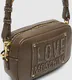 Mala de Tiracolo Camera Logo com tachas Castanha - Love Moschino | Mala de Tiracolo Logo com tachas Castanha | MissCath