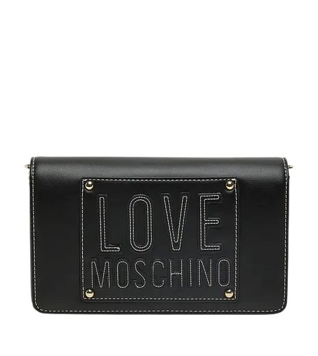 Mala de Tiracolo Logo com tachas Preta