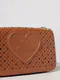 Mala de Ombro Heart Castanha - Love Moschino | Mala de Ombro Heart Castanha | MissCath