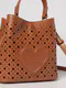 Mala de Mão Heart Castanha - Love Moschino | Mala de Mão Heart Castanha | MissCath