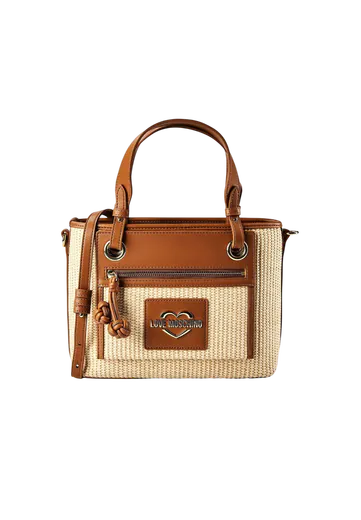 Mala de Mão Straw Bege/Castanha