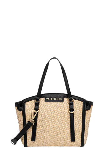 Mala de Ombro/Shopper Natural/Preta