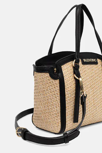 Mala de Ombro/Shopper Natural/Preta