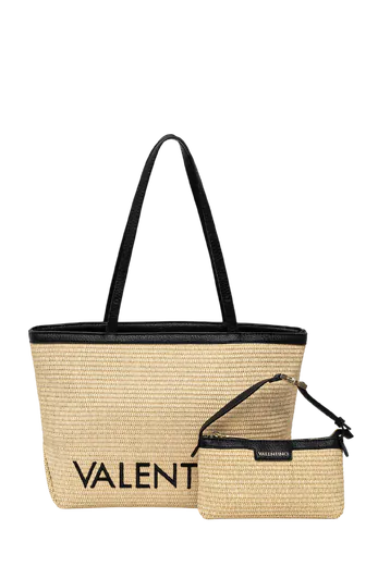 Mala de Ombro/Shopper Valentino Natural/Preta