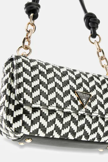 Mala de Ombro Tessie Preta/Branca