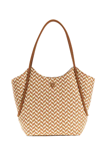 Mala Shopper Tessie Castanha/Branca