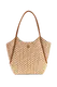 Mala Shopper Tessie Castanha/Branca