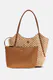 Mala Shopper Tessie Castanha/Branca - Guess | Mala Shopper Tessie Castanha/Branca | MISSCATH