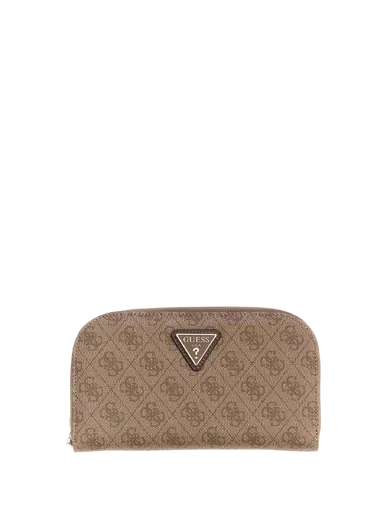 Carteira Grande Laurel 4G logo Organizer Castanha