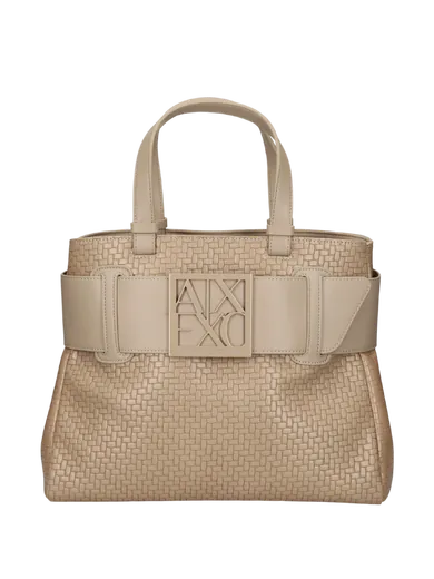 Mala Shopper Grande Armani Exchange Bege