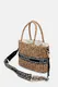 Mala de Mão de palha Natural/Preta - Valentino | Mala de Mão de palha Natural/Preta | Misscath