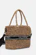 Mala de Mão de palha Natural/Preta - Valentino | Mala de Mão de palha Natural/Preta | Misscath