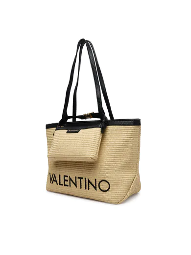 Mala de Ombro/Shopper Valentino Natural/Preta