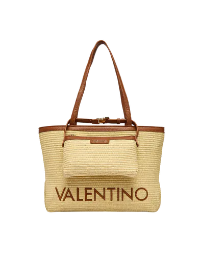 Mala de Ombro/Shopper Valentino Natural/Castanha