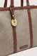 Trussardi | Mala Shopper Grande Elba Bege/Castanha | MISSCATH