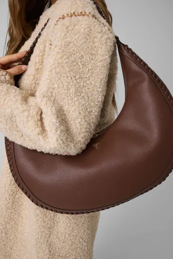 Mala de Ombro Hobo Petra Grande Castanha