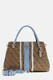 Guess | Mala de Mão Noelle II Logo Castanha/Azul | MISSCATH