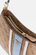 Guess | Mala de Ombro Noelle Saffiano Logo Castanha/Azul | MISSCATH