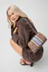 Guess | Mala de Ombro/Tiracolo Noelle Saffiano Castanha/Azul | MISSCATH