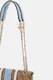Guess | Mala de Ombro/Tiracolo Noelle Saffiano Castanha/Azul | MISSCATH