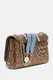 Guess | Mala de Ombro/Tiracolo Noelle Saffiano Castanha/Azul | MISSCATH