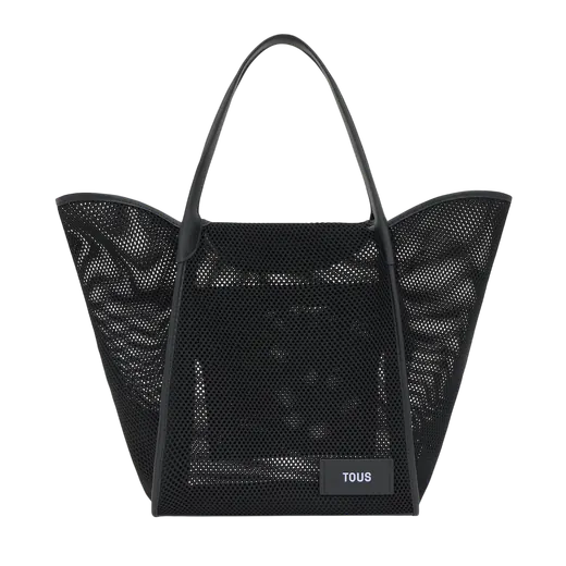 Mala Tote Grande Tulip Mesh Preta