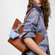 Tous | Mala de Mão/Ombro Média Tulip Cutout Camel | MISSCATH
