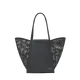 Tous | Mala de Mão/Ombro Média Tulip Cutout Preta | MISSCATH