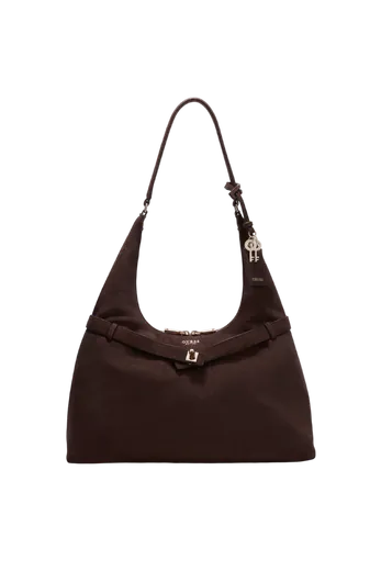Mala de Ombro Shopper Hobo Ella Castanho-escuro