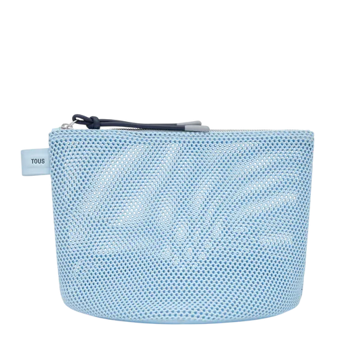 Nécessaire Coração Icons Mesh Azul
