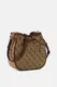 Guess | Mala de Tiracolo Pequena Bucket com Logo Samantha Castanha | MISSCATH