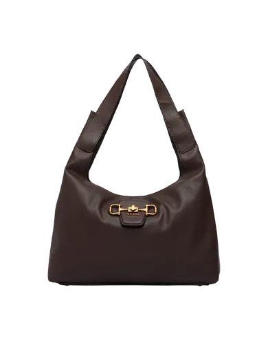 Mala de Ombro Sunset Hobo Grande Castanho-escuro