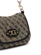 Guess | Mala de Ombro com Logo Samantha Bege/Preta | MISSCATH