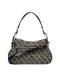 Guess | Mala de Ombro com Logo Samantha Bege/Preta | MISSCATH