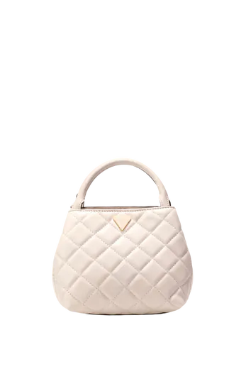Minimala de Mão Matelassê Juliet Creme