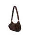 Guess | Mala de Ombro Allegra em Camurça Castanho-escuro | MISSCATH