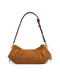 Guess | Mala de Ombro Allegra em Camurça Castanha | MISSCATH