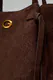 Guess | Mala de Ombro Tote Allegra em Camurça Castanha | MISSCATH