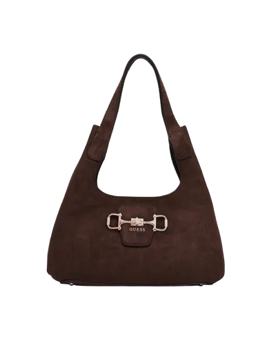 Mala de Ombro Sunset Hobo Pequena em Camurça Castanha